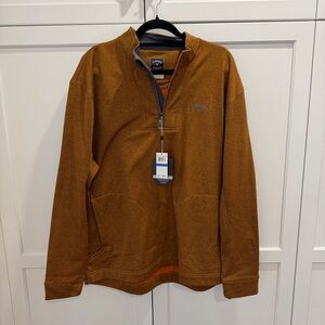 Callaway Burnt Orange Quarter-Zip Pullover men’s XL